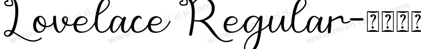 Lovelace Regular字体转换